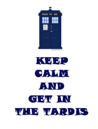 {Q-Essentials} Keep Calm and get in the Tardis Wall Decal