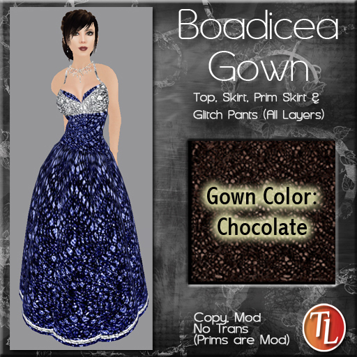 ~TL~ Chocolate Boadicea Gown