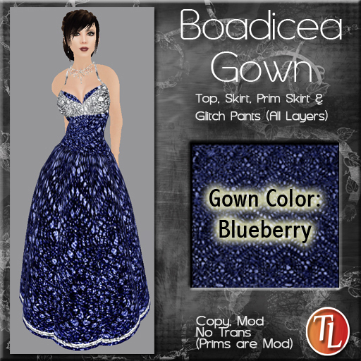 ~TL~ Blueberry Boadicea Gown