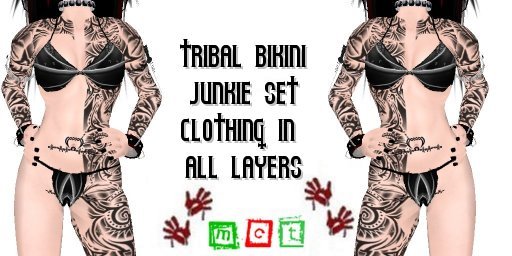(BL) Tribal Bikini (Tintable)