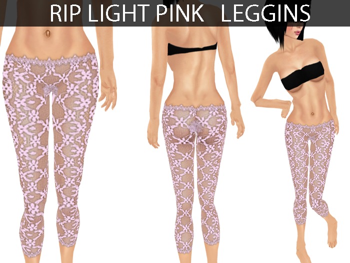 Rip Light Pink Leggins