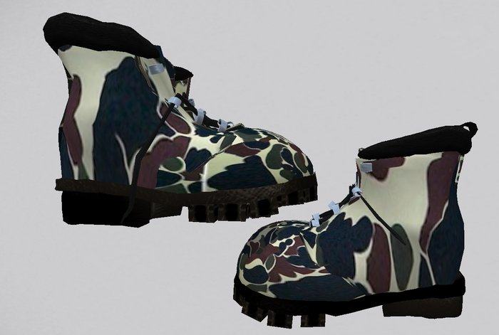 Work Boots Camo 3 tone