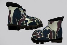Work Boots Camo 3 tone
