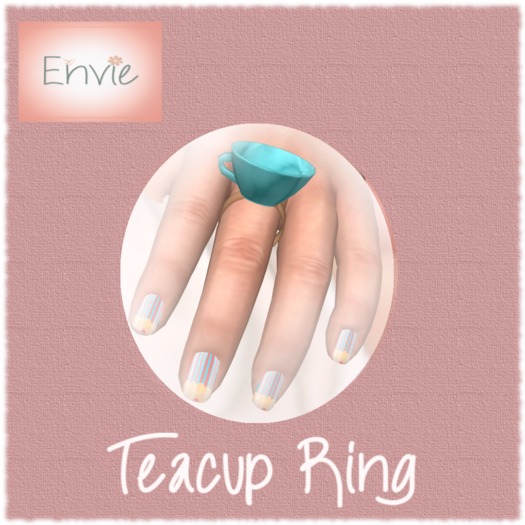 Envie - Ring - Teacup - Blue (L) DEMO