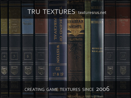 Second Life Marketplace - 26179: 10 x Seamless Hardback Book Spine ...