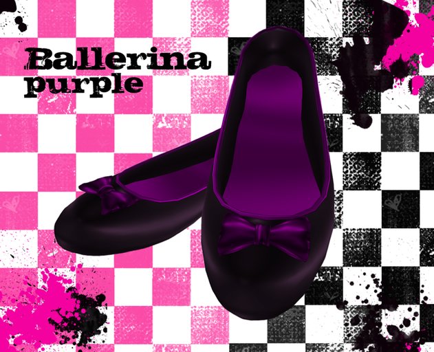 Rock'n Rose - Ballerina shoes (Purple) (SALE)