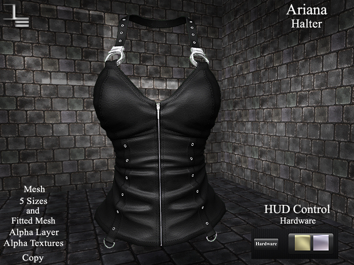 DE Designs - Ariana - Halter - Black