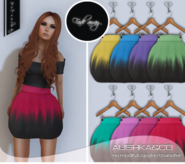 A&CO-Dyeing Duo Mini Skirt-Colorful-All with HUD