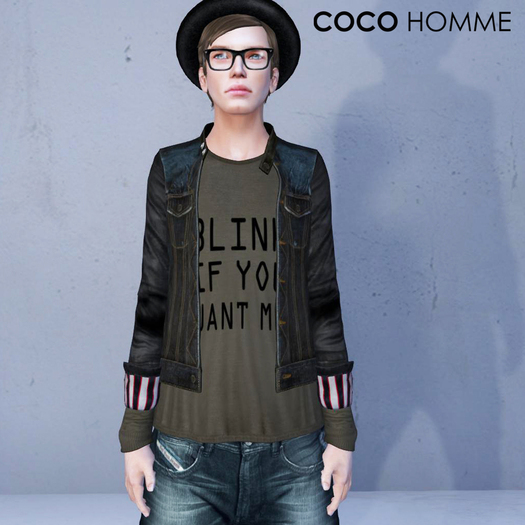 *COCO*Homme_DenimJacketWithTee_Vintage