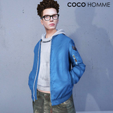 *COCO*Homme_BomberJacket(Hands in Pockets)_Sky