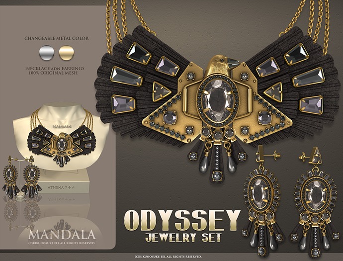 [MANDALA]Odyssey-Jewelry set-Athena(Black)