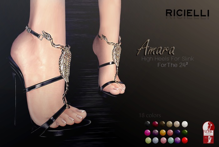 R.icielli - AMARA Mesh High Heels for Slink High Feet / FatPack