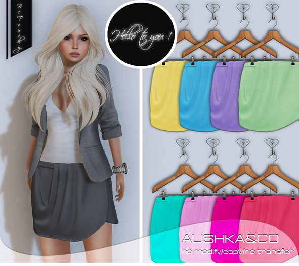 A&CO-Alisha Draped Mini Skirt-Colorful-All with HUD
