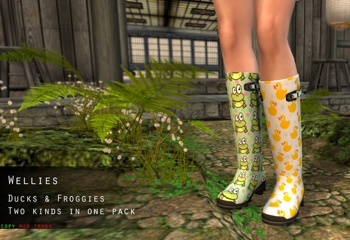 Lumiere Womens Ducks and Froggies Wellingtons