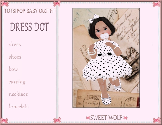 TOTSiPOP!DRESS DOT BLACK