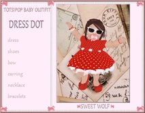TOTSiPOP!DRESS DOT RED