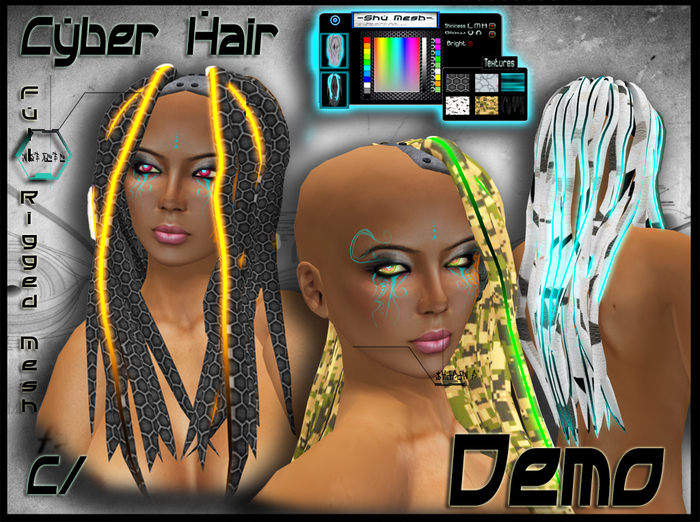 Cyber Hair -Shu Mesh-DEMO