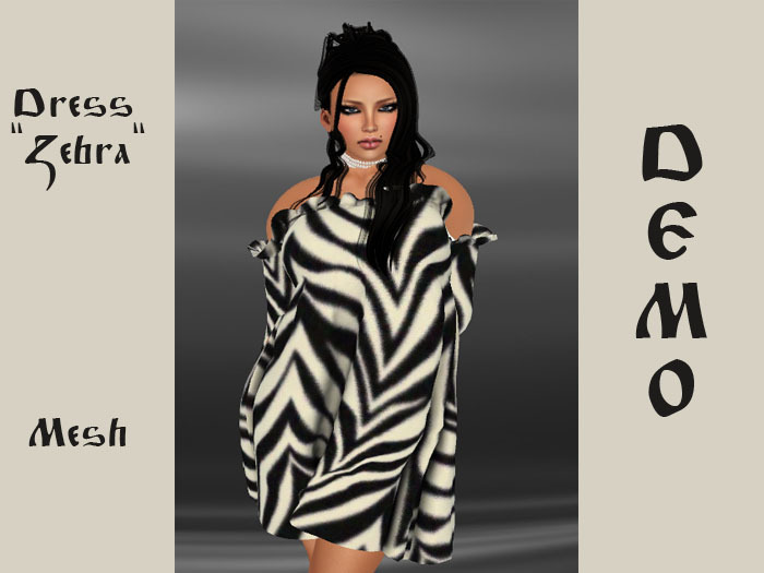 Dress "Zebra" _ Mesh DEMO
