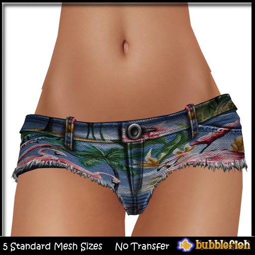*Bubblefish* Flamingo Shorts