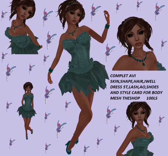 !blue lovely fairy  comlet avi for theshop fit body
