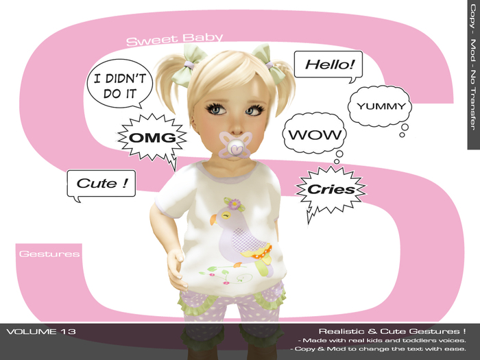Sweet Baby - Baby & Kids Gestures - Volume 13