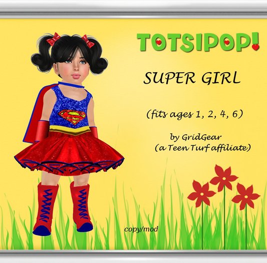 TOTSIPOP! Supergirl Clothing Set - FREE