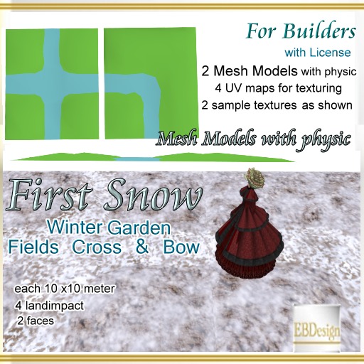 EBDesign Winter Garden Field Cross & Bow path