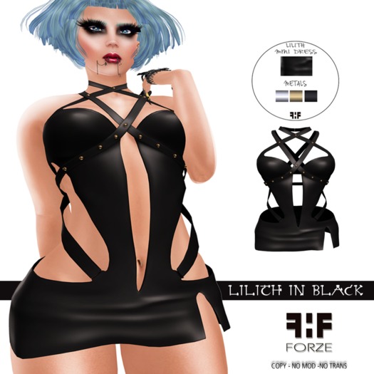 -FORZE- Lilith Mini Dress (Black)
