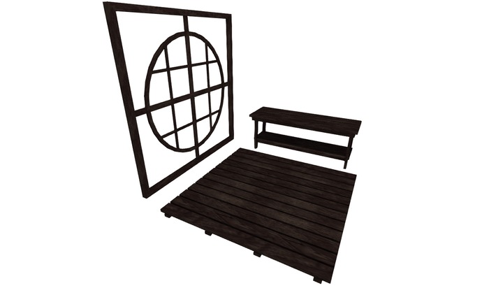 Dor Bathroom Accessory Set (Dark Stain)