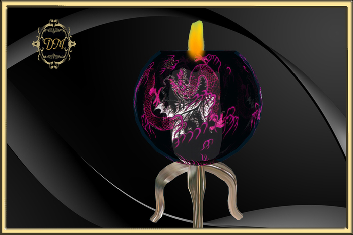 DM DESIGNS CANDLE PINK DRAGON