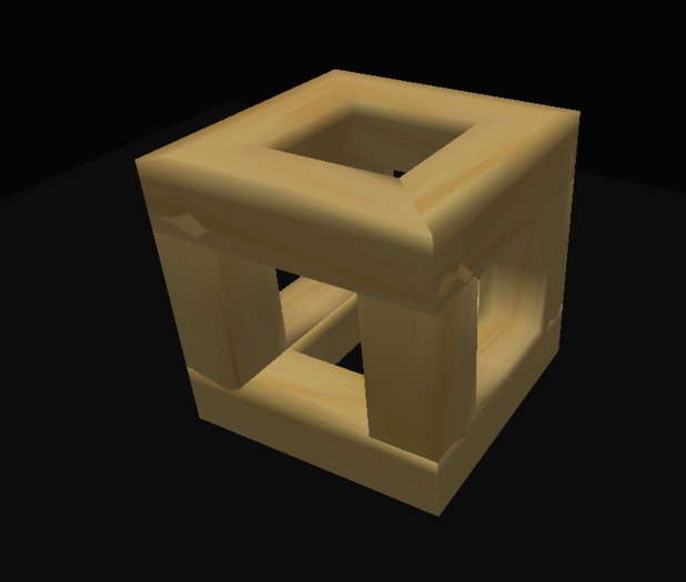 0001 thick box frame sculpty & map