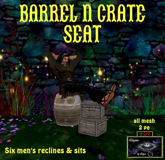 *EBE* Barrel & Crate Seat (blackwine)