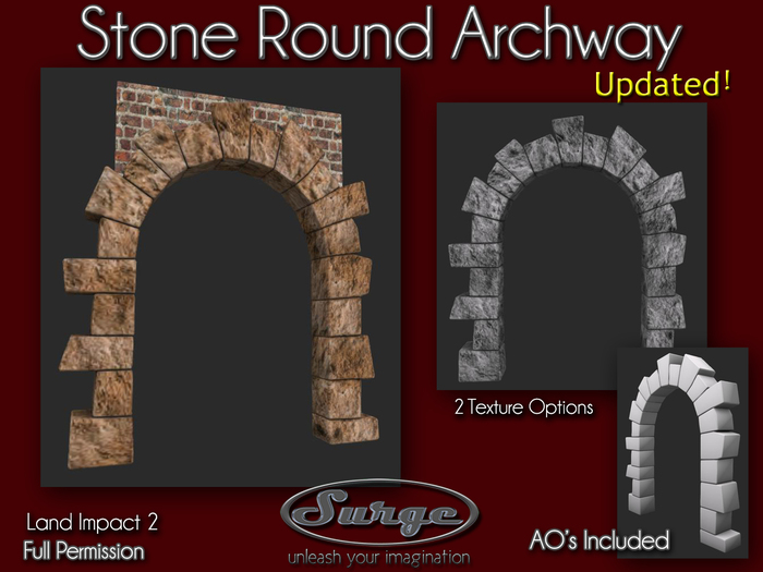 Mesh Stone Round Archway