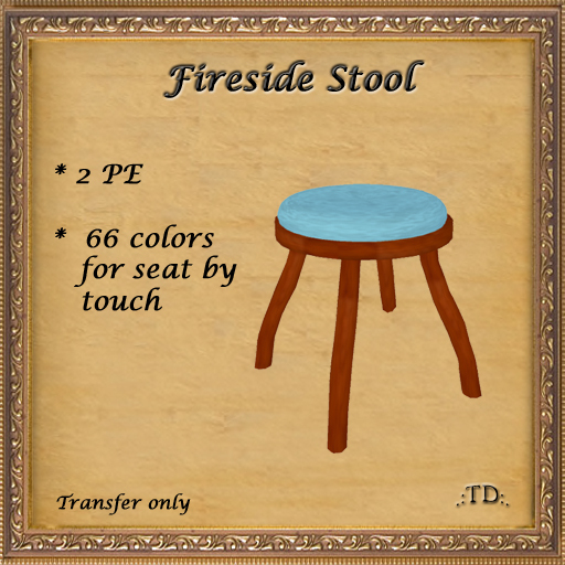 Fireside Stool (color change cushion)