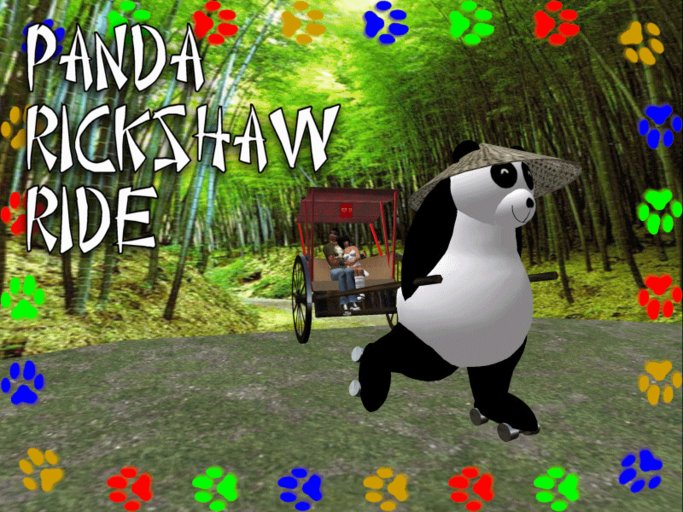  PANDA Rickshaw LOVERS FUN RIDE Valetine's Day, BIRTHDAY, ANNIVERSARY,  REZDAY, Party GIFT 