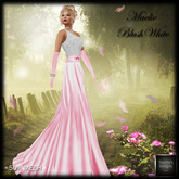 SAS - Maelie BlushWhite Gown (50% Mesh)