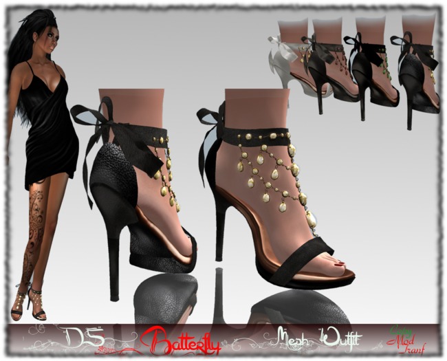 **DS**Butterfly Shoes multicolor Hight1.0