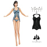:: FineRain creations.::Lingery Set VBlack