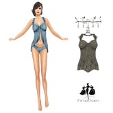 :: FineRain creations.::Lingery Set Brown