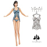 :: FineRain creations.::Lingery Set Flower