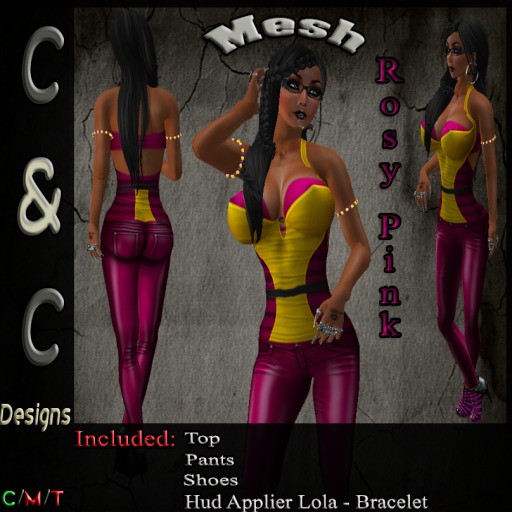 C&C Mesh Rosy Pink (Hud Applier Lola)