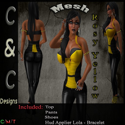 C&C Mesh Rosy Yellow (Hud Applier Lola)