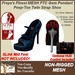 Freya's finest mesh ftc gem pendant peep toe twin strap shoe