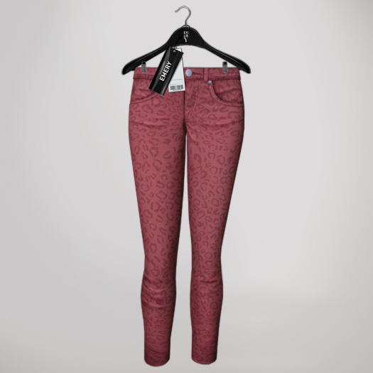 Emery Andy Leopard Jeans Fireweed