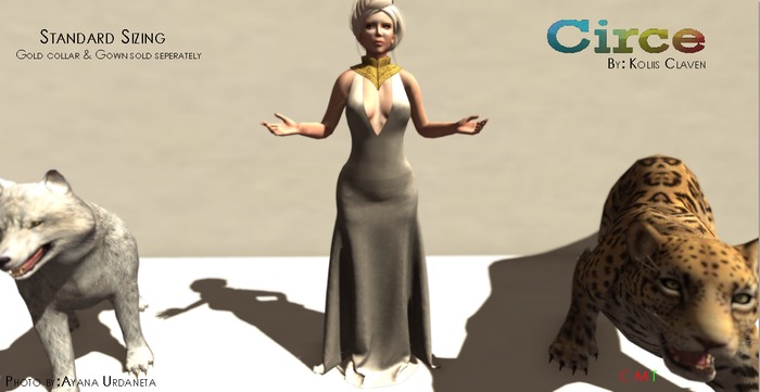 Circe - Mesh Edhel Gown
