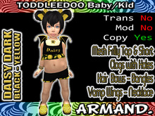 --ARMAND-- DAISY DARK - BLACK-YELLOW