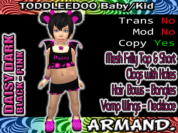 --ARMAND-- DAISY DARK - BLACK-PINK