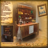 OOTB Country Tudor Garden Hutch Display shelf