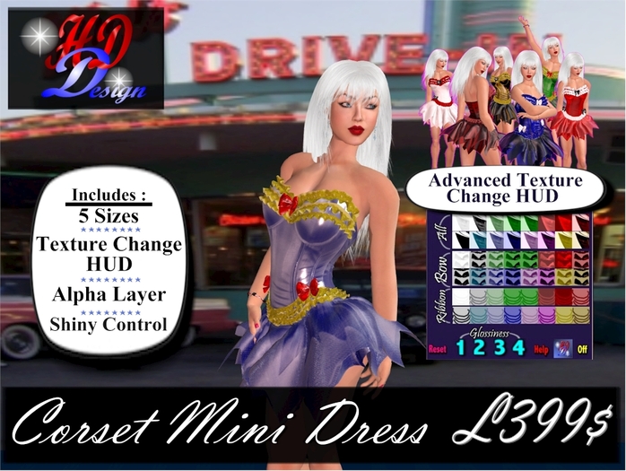 !HDD! Corset Mini dress S0013