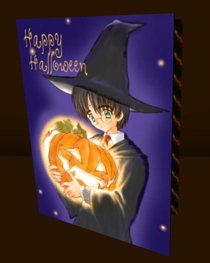 Canny Cards - Halloween Wizard Card
